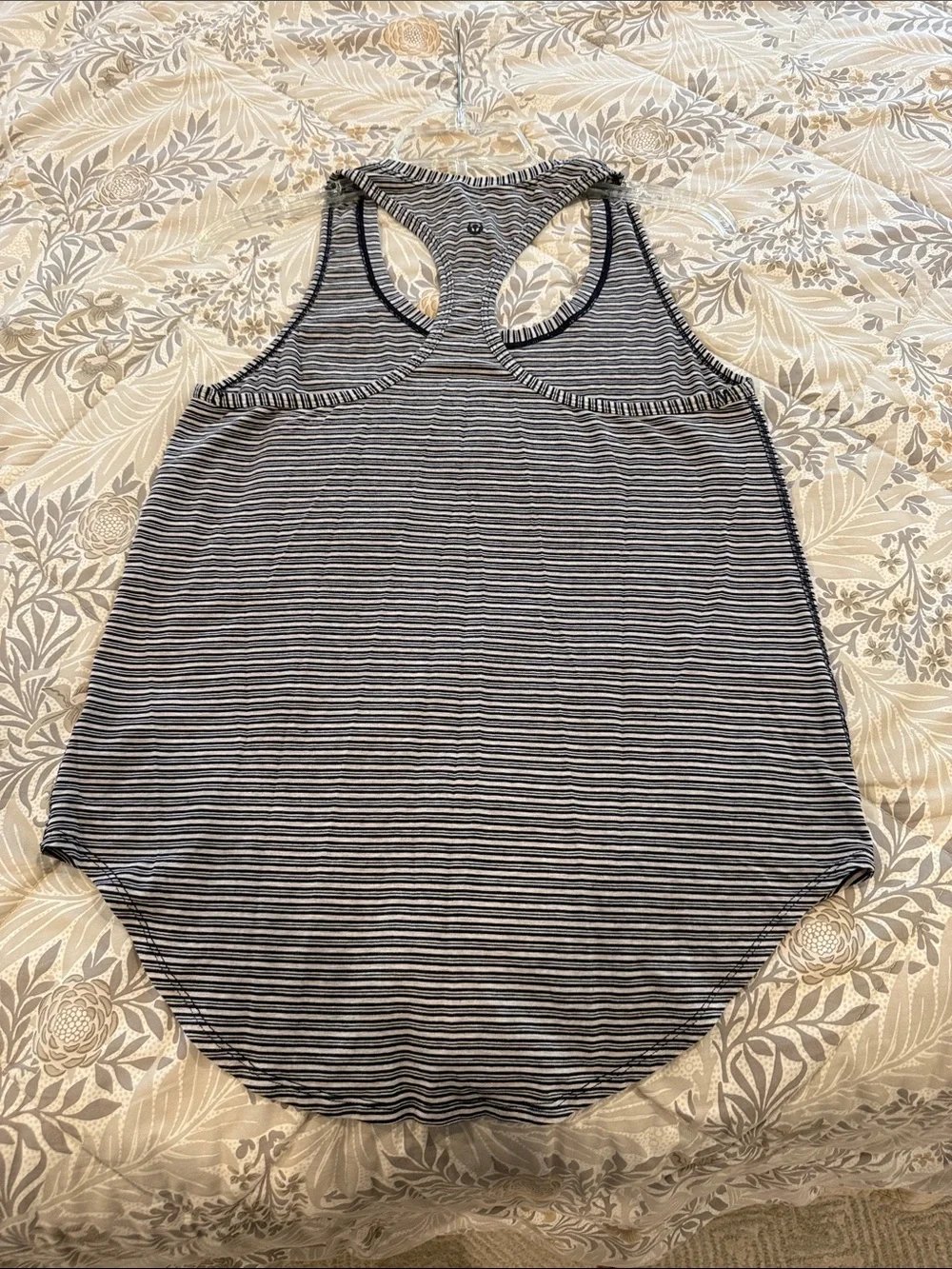 lululemon athletica Striped Racerback Tank - Black & White